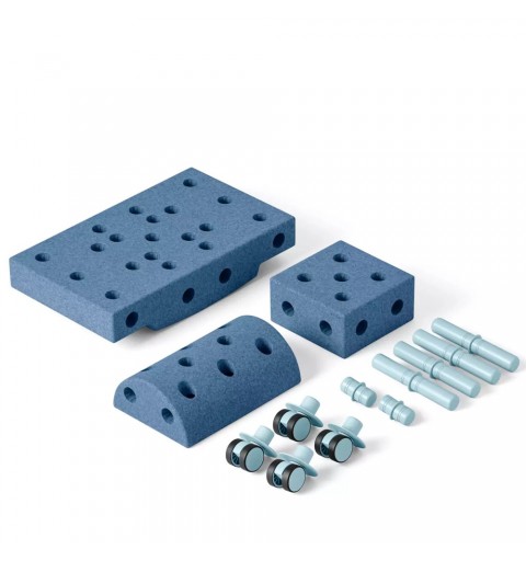 MODU Curiosity Set – Kreatywne klocki rozwijające motorykę dużą | Niebieski